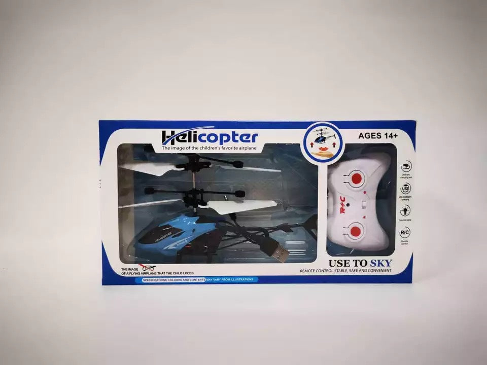 Eprolo remote-controlled two-way helicopter with lights, drop-resistant, rechargeable flying toy with induction suspension and play features.