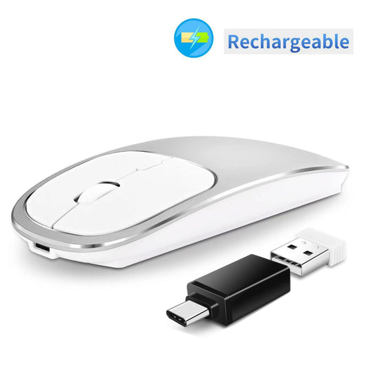 Wireless eprolo mouse with silent 2.4G charging, portable design, suitable for desktop, notebook, and office use.