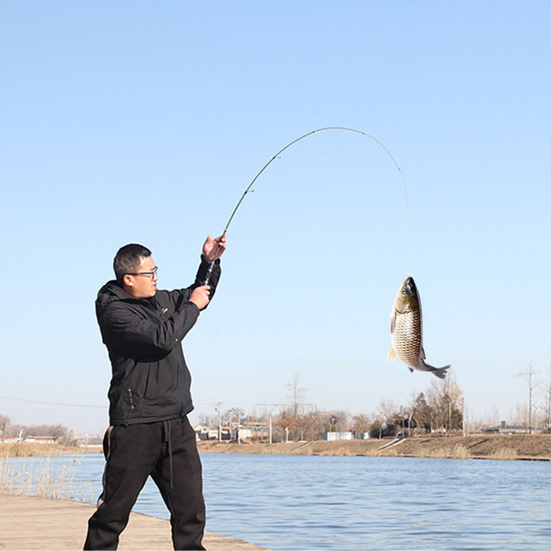 Portable eprolo Ultra Short Carbon Fiber Telescopic Fishing Rod, 1.5m to 1.8m, ideal for sea fishing, compact and lightweight design.