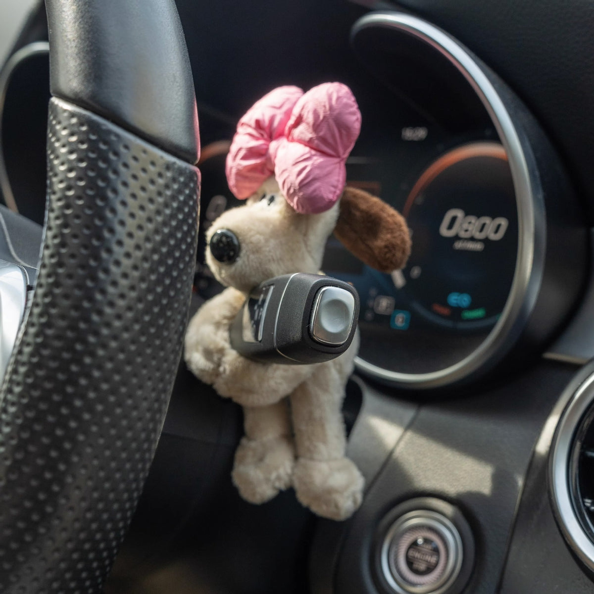 Car small ornaments cute head dog plush doll sentimental car interior decoration supplies - American Smart
