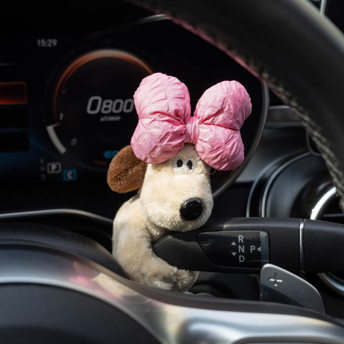 Car small ornaments cute head dog plush doll sentimental car interior decoration supplies - American Smart