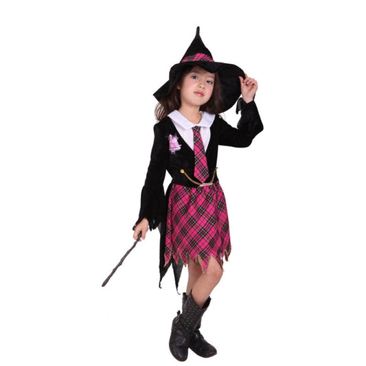 Children Girls Witch Halloween Costume Cosplay Outfit Sz 5-9 years - American Smart