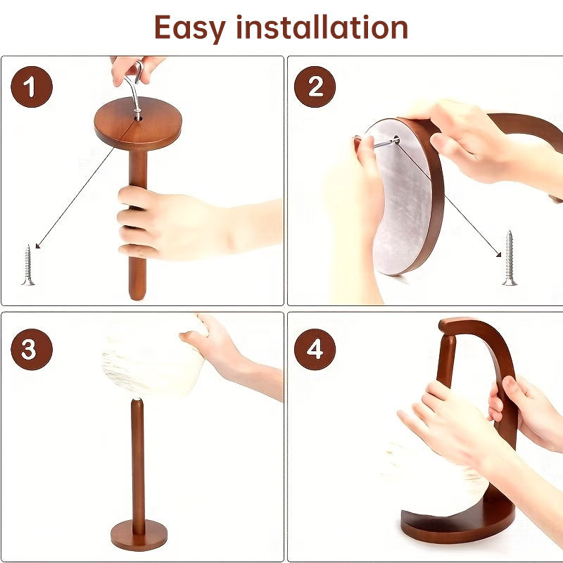 Portable magnetic levitation wool winder with wooden stand, hand spun yarn spinner and manual crochet thread support by eprolo