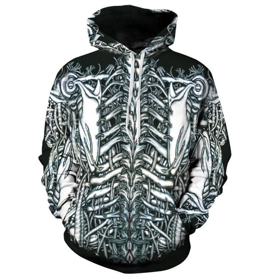 Halloween couples hoodie sweatshirt with 3D graphic print for men and women, featuring spooky costume designs by eprolo.