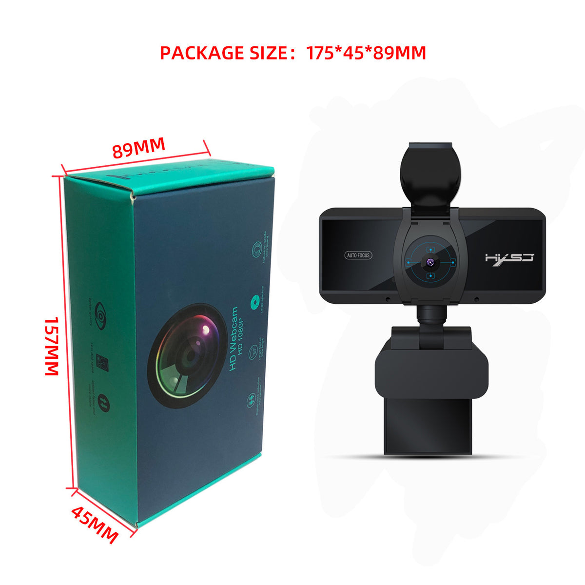 Computer video computer camera with 5 million autofocus and support for 720P1080P video - American Smart