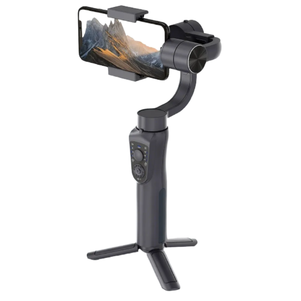 Eprolo S5B classic handheld gimbal stabilizer with three-axis anti-shake system for smartphones, black compact design.