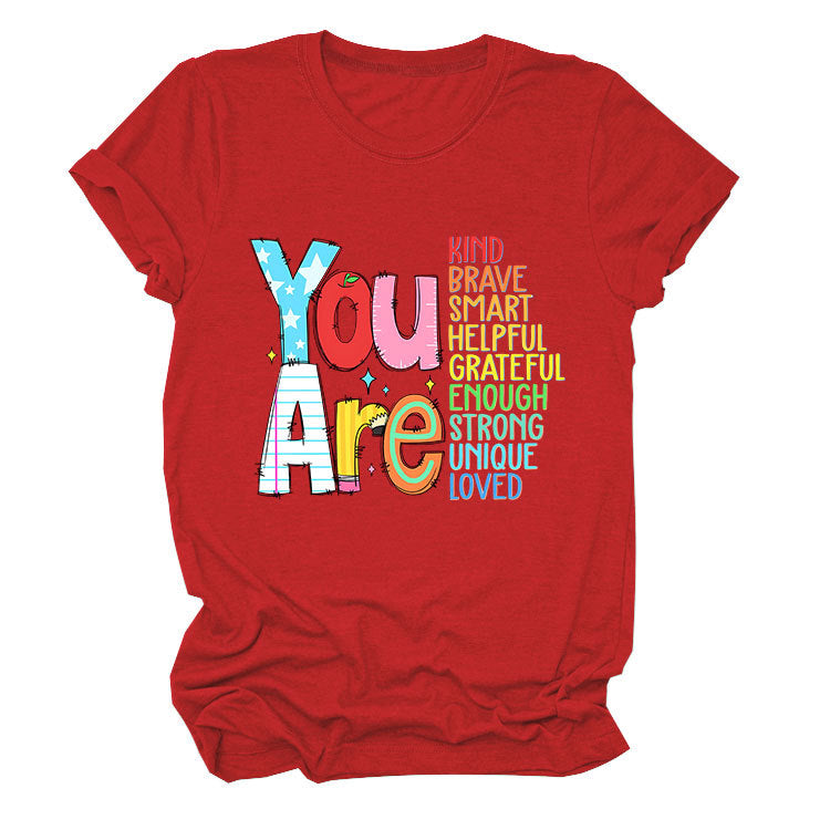Funny women's summer T-shirt by eprolo featuring short sleeves and playful text, perfect for casual, warm-weather wear.
