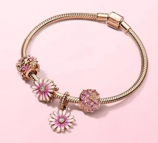Bracelet Hollow Galaxy Rose Gold Series Daisy Series Bracelet - American Smart