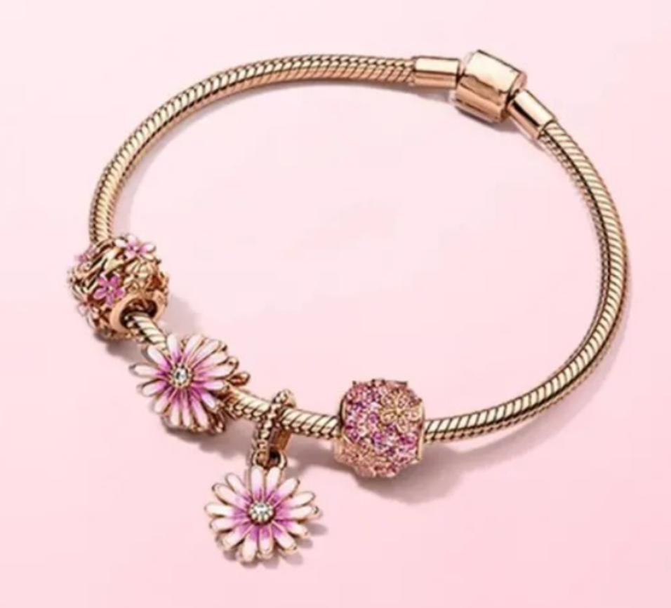 Bracelet Hollow Galaxy Rose Gold Series Daisy Series Bracelet - American Smart