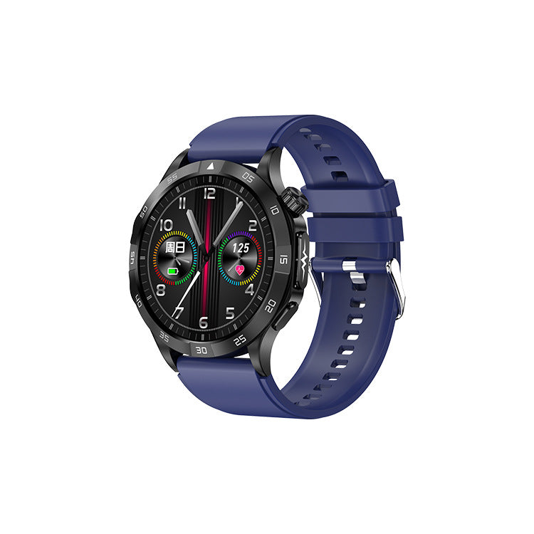 eprolo ET381 smart watch displaying ECG, blood oxygen, blood lipid, body temperature, and heart rate readings.