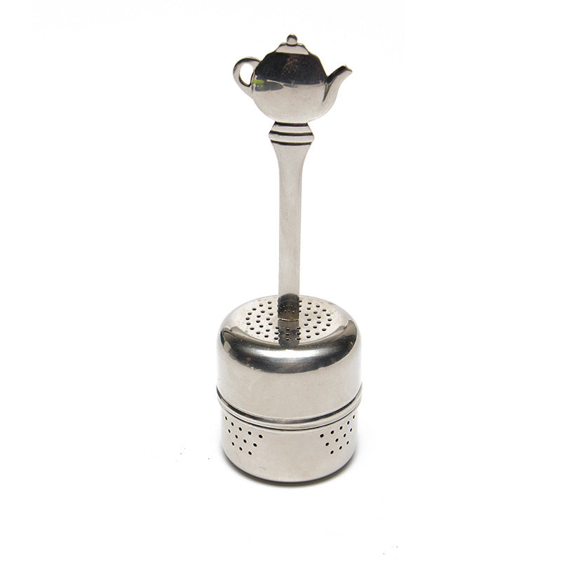 Eprolo 304 stainless steel tea infuser with handle and leak-proof design for brewing loose leaf tea effectively.