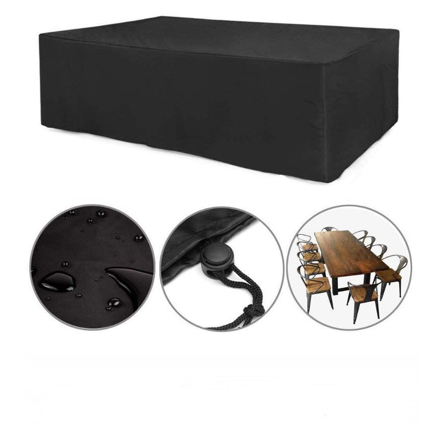 Dust Cover for Outdoor Furniture Waterproof and UV-Resistant Garden Patio Table and Chair Cover 210D Oxford Fabric - American Smart