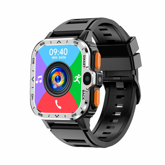 AP8 smart watch 4G plug-in card 2+16G dual HD camera WIFI Internet health monitoring - American Smart