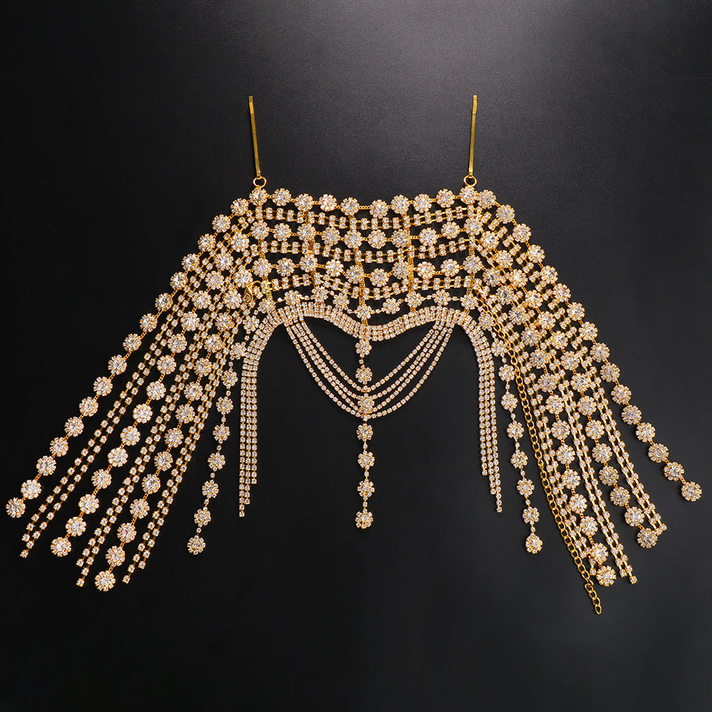 Changliu Su Hair Chain European and American Bohemian Water Diamond Forehead Chain Full of Diamond Headwear Hair chai - American Smart