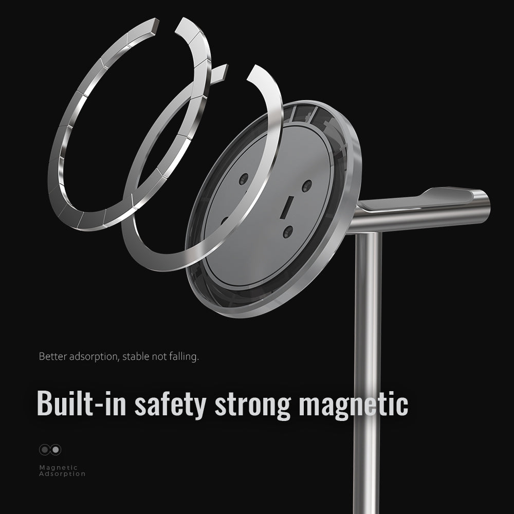 eprolo face disc lift hanging headphone bracket for Apple iPad and tablets, magnetic universal mount for mobile phones and devices