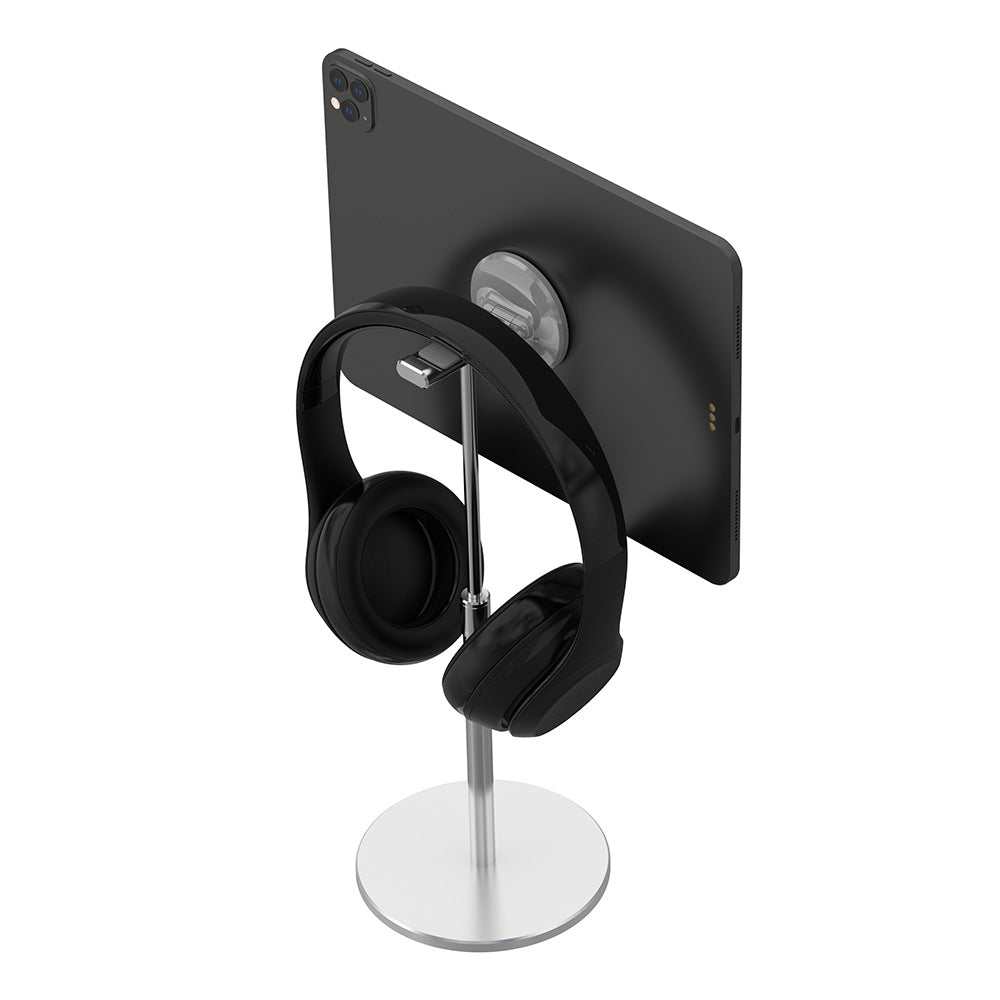 Eprolo Face Disc Lift hanging headphone bracket with magnetic support for Apple iPad, mobile phones, and tablets.