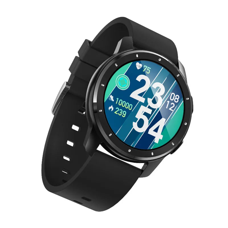 Eprolo MX11 smart watch with headphones and fitness bracelet, showing digital display, sports band, and Bluetooth connectivity.