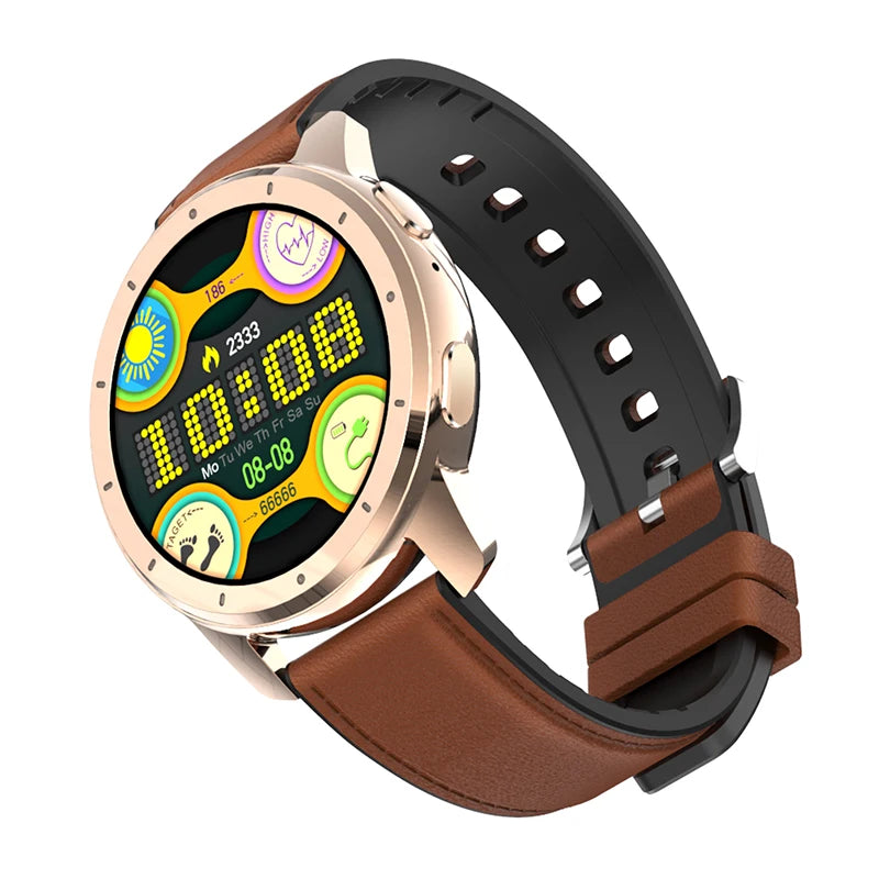 eprolo MX11 Smart Watch with headphones and fitness bracelet showing digital display, sport band, and Bluetooth connectivity.