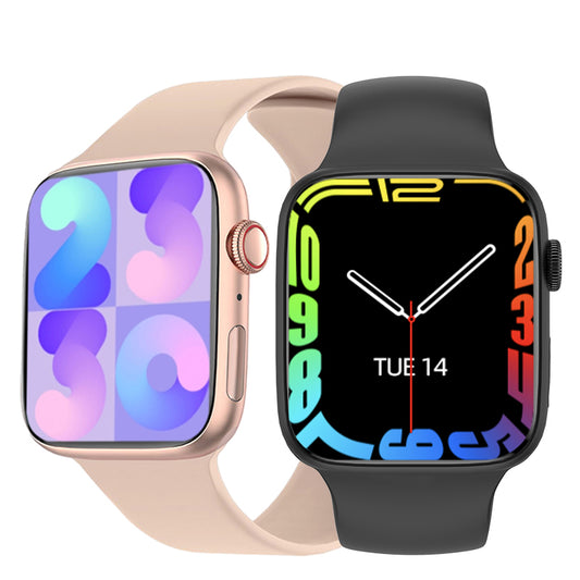 Eprolo S7 NFC Smart Watch with 1.9-inch display, waterproof design, Bluetooth call, compatible with iPhone, Apple, and Huawei phones.