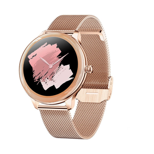 eprolo V33 Lady Smartwatch with 1.09-inch full screen, thermometer, heart rate, and sleep monitor for women.