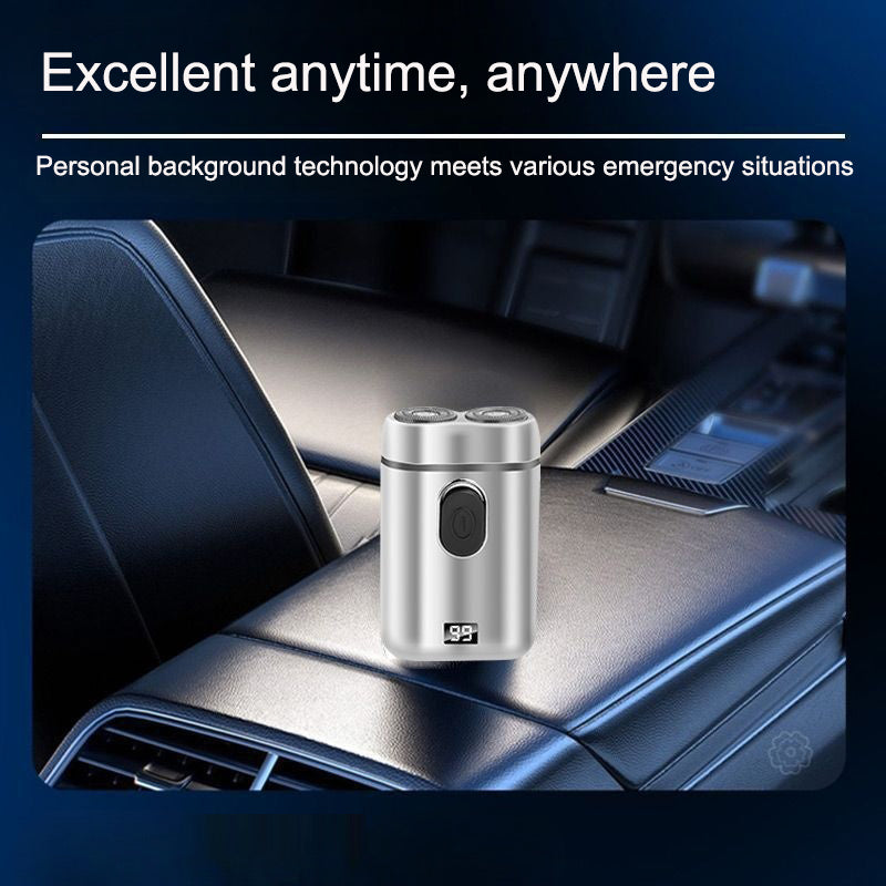Shaver Travel Car Wash Shaver Double Head Portable Charging Floating Beard Knife - American Smart