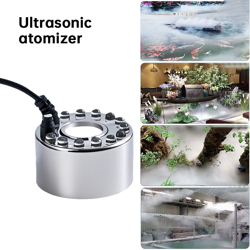 Small Ultrasonic Mist Maker Fogger – Automatic Pond Fog Machine for Garden, Pool, Fountain & Halloween Decor - American Smart
