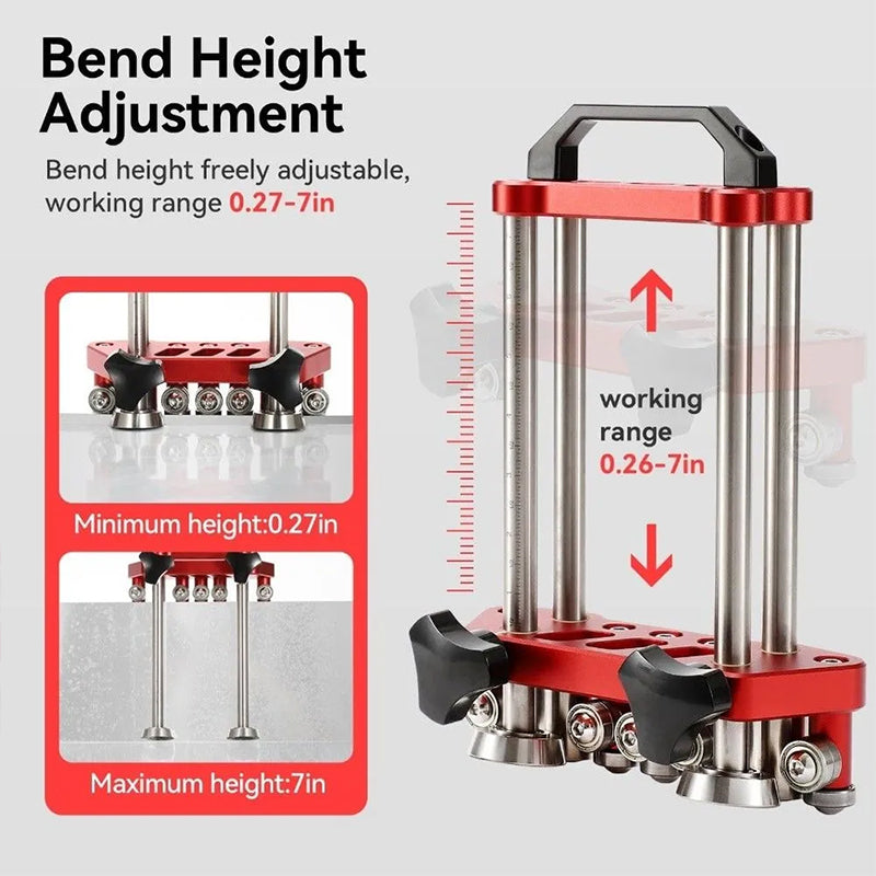 Eprolo 2-station metal sheet bender for roofing, metal bending and hemming machine, durable sheet metal brake tool