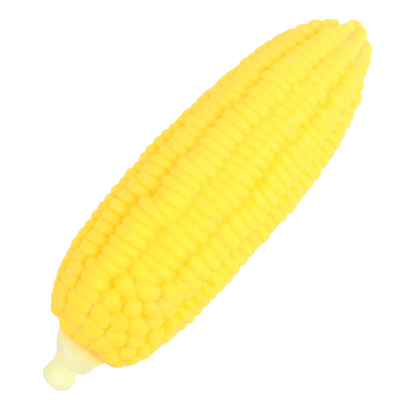 Creative Squishy Simulation Corn TPR Soft Stress Relief Pull-and-Play Corn Decompression Toy - American Smart