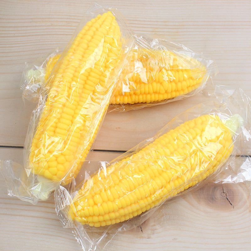 Creative Squishy Simulation Corn TPR Soft Stress Relief Pull-and-Play Corn Decompression Toy - American Smart