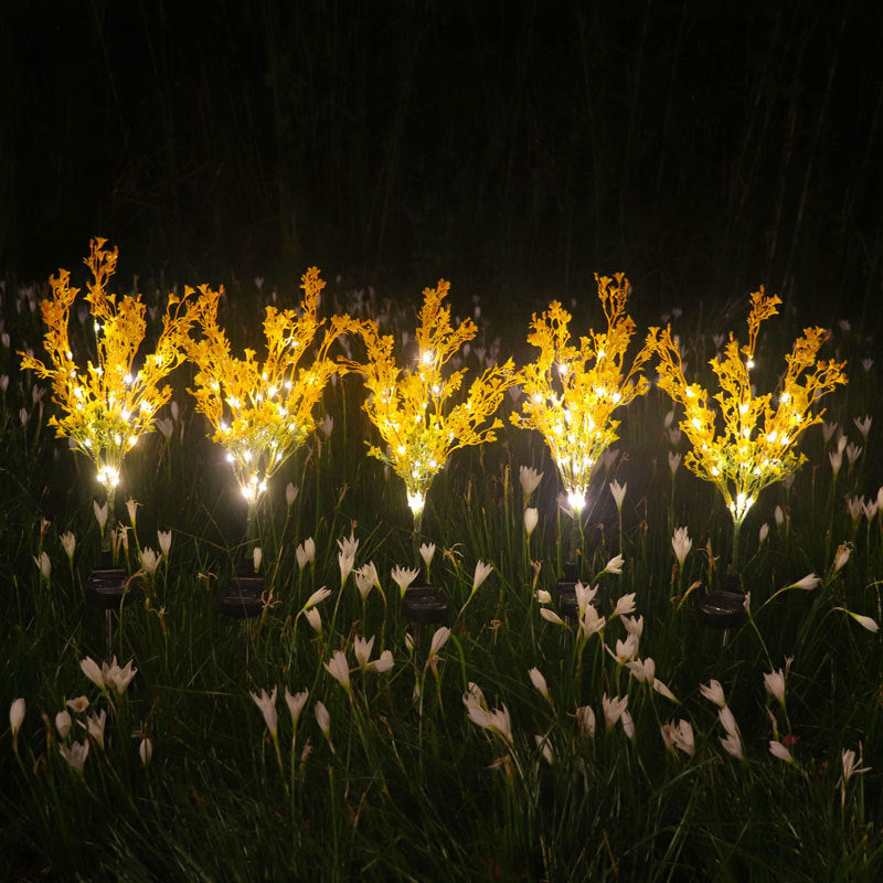 eprolo LED solar rape lantern with 12 heads, ground plug outdoor garden lawn lamp, provides bright solar-powered lighting.
