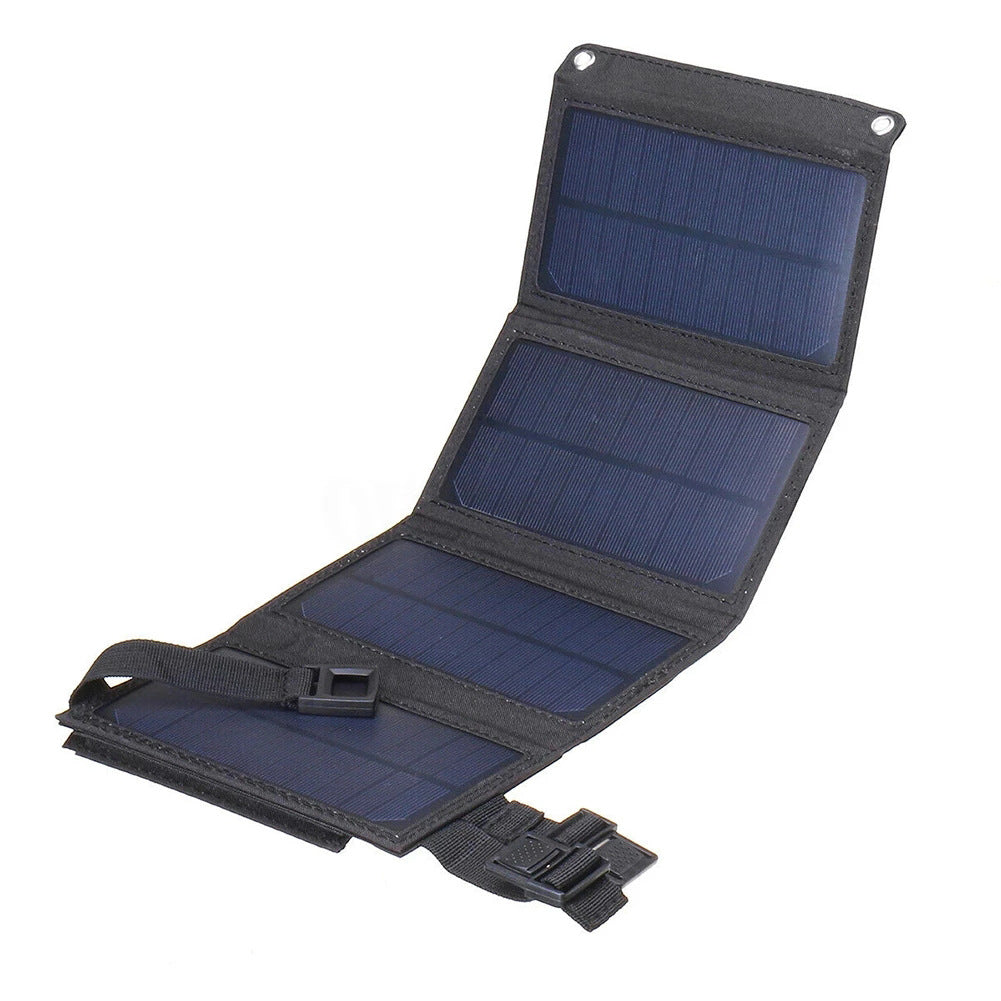 Eprolo 20W solar foldable bag with 8W 5V USB outdoor portable solar charger and charging board, shown open with solar panels.