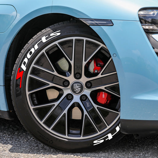 Eprolo SPORTS series 3D car tire letter sticker for DIY customization, featuring bold, three-dimensional tire lettering design.