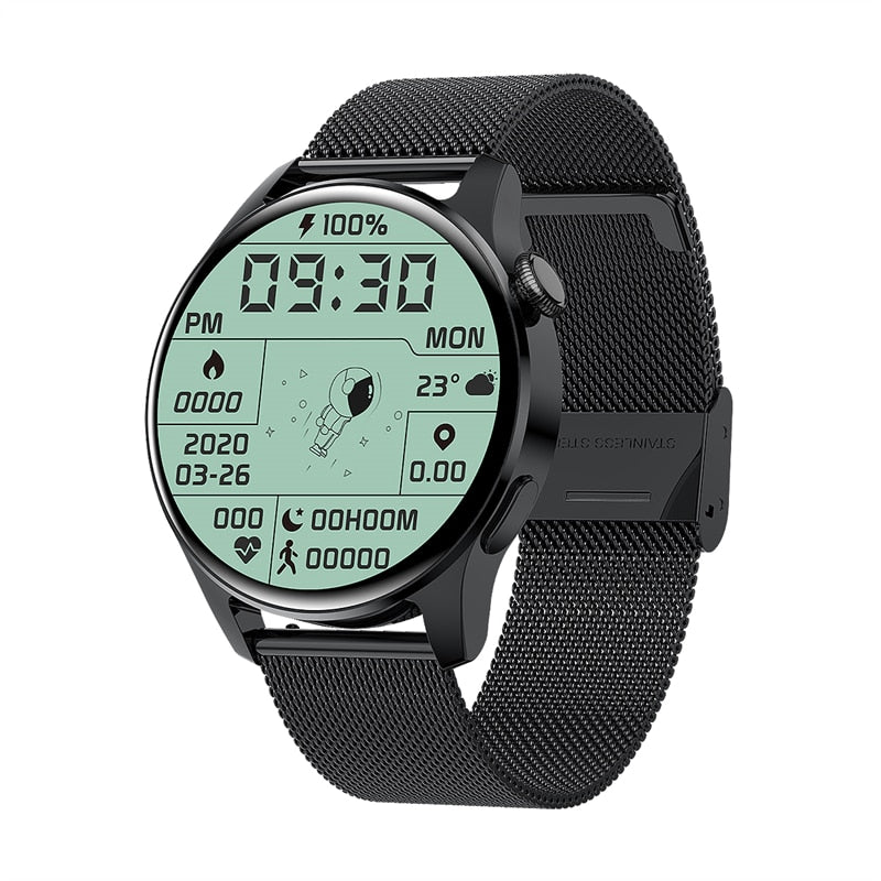 eprolo I29 Smart Watch for men, waterproof fitness tracker with weather display and Bluetooth call for Android and iOS.