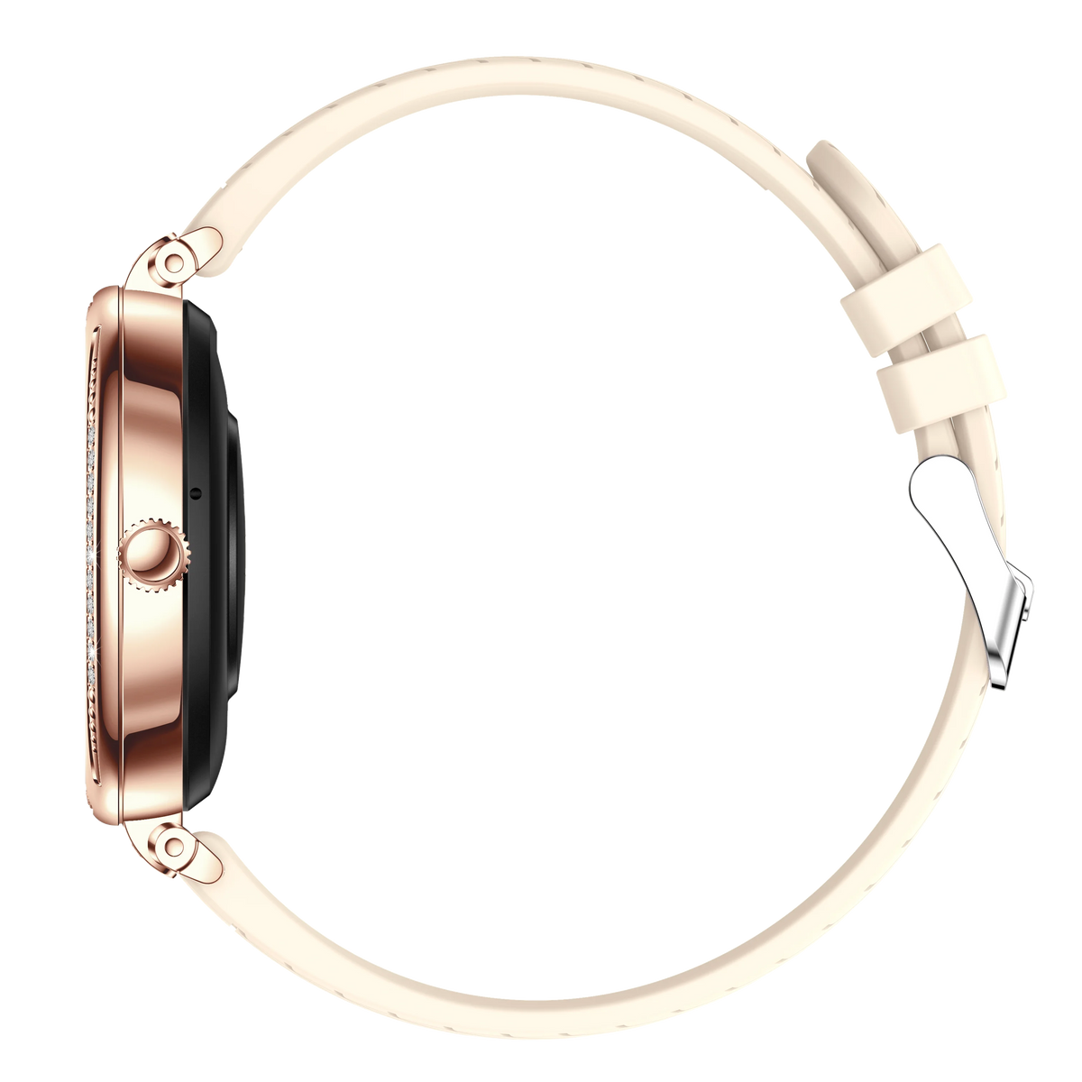 eprolo NX17 Pro smart watch for women featuring a diamond design, AMOLED display, Bluetooth calling, and health monitoring.