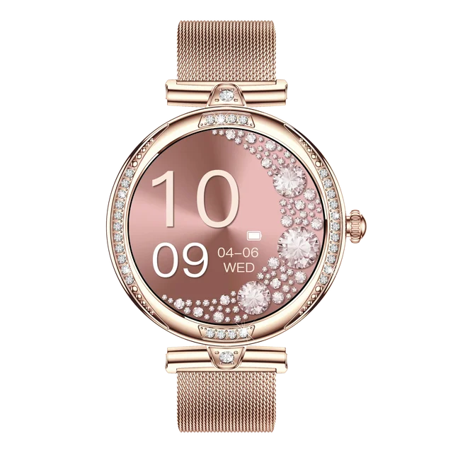 eprolo NX17 Pro smart watch for women with AMOLED display, Bluetooth calling, health monitoring, and fitness tracking features.
