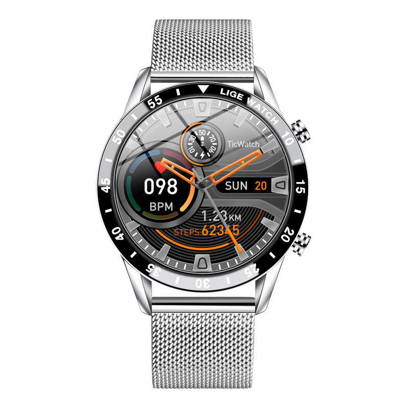 Eprolo multifunctional smart watch with Bluetooth calls, pedometer, blood pressure, heart rate monitor, waterproof display.