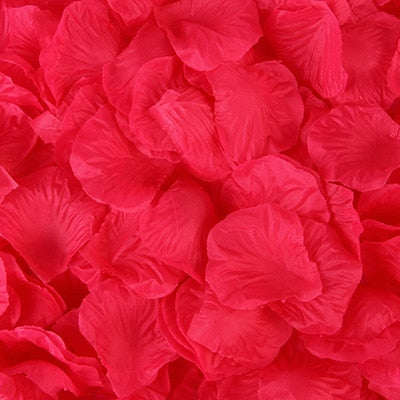 Artificial pink rose petals for wedding and Valentine decorations, eprolo wedding party accessories and marriage decor.