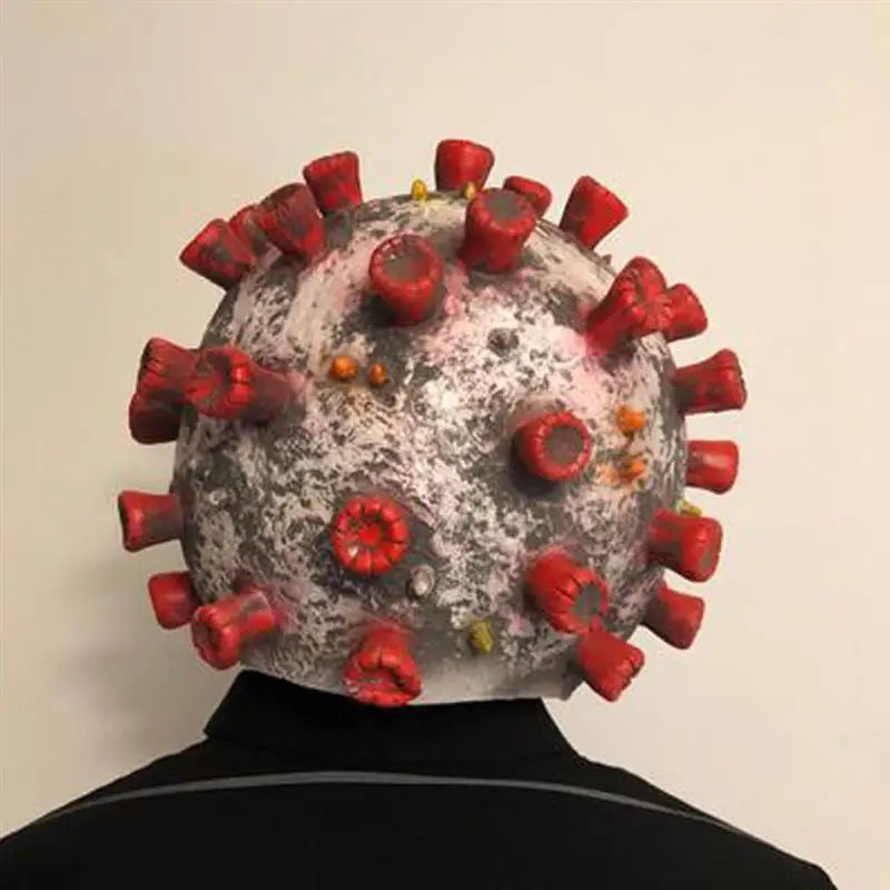 Eprolo horror virus mask with scary ghost helmet design for Halloween costumes, adult carnival props, and spooky party accessories.