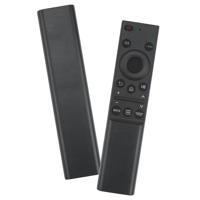 Samsung TV voice remote control BN59-01363A by eprolo, black smart remote with buttons and microphone for voice commands.