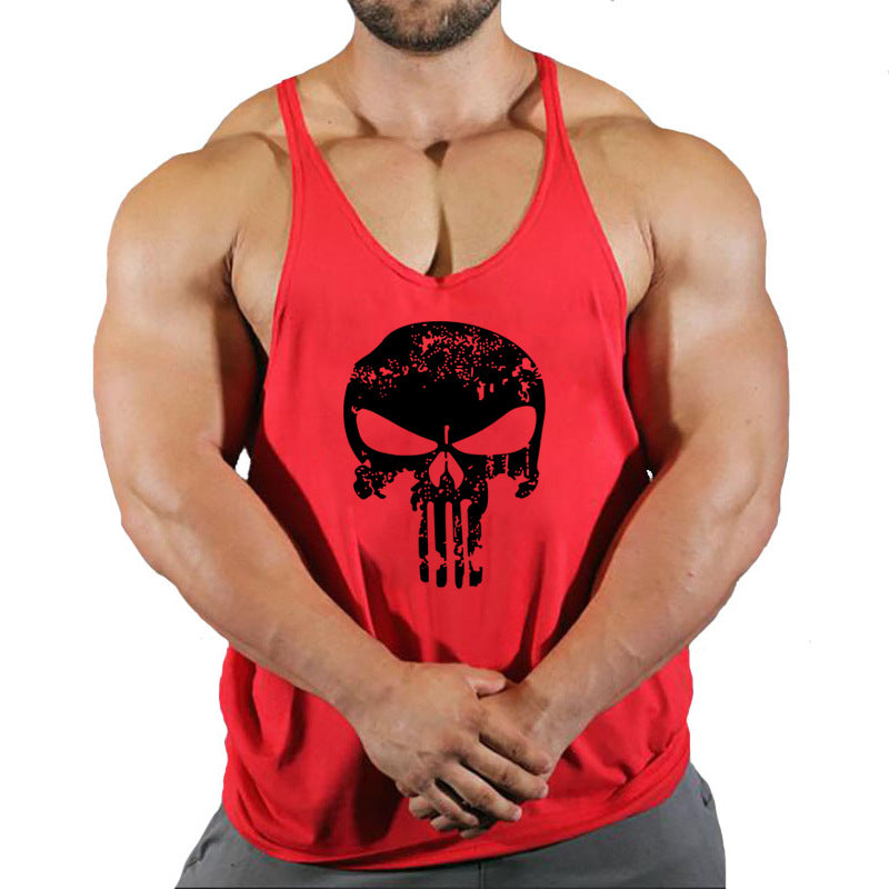 Men's loose sleeveless fitness vest by eprolo, sports training camisole top for workout and active wear.