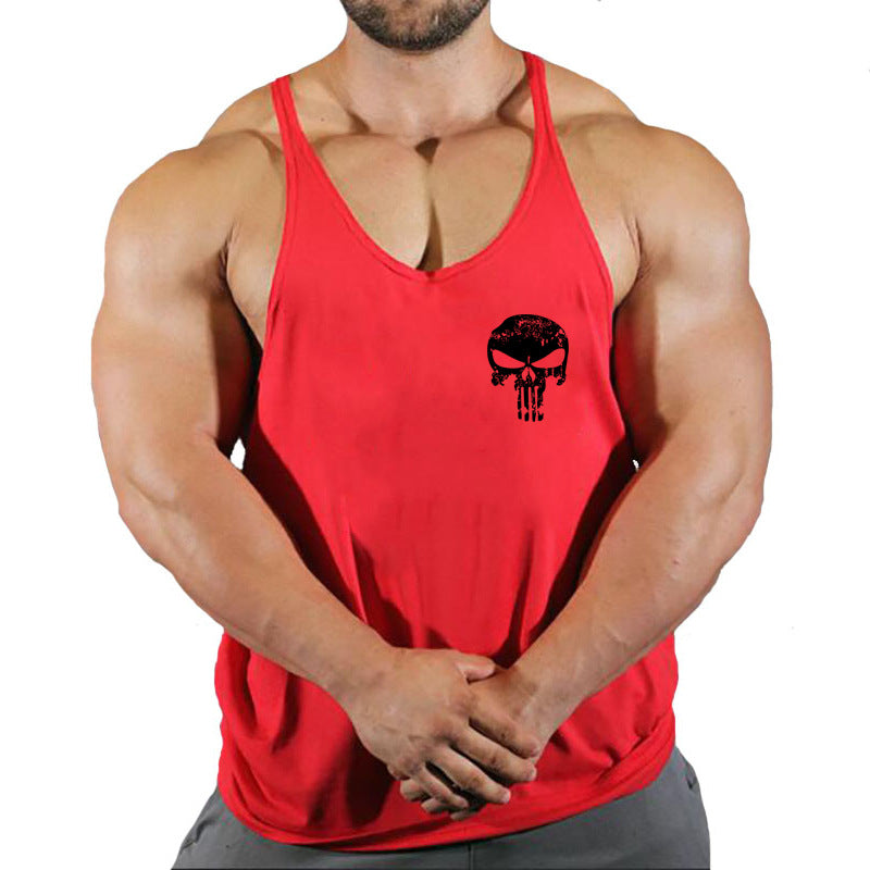 Men's loose fitness vest by eprolo, sleeveless training T-shirt with athletic fit, ideal for sports and workout activities.