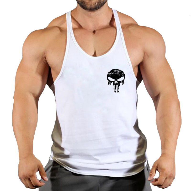 Men's loose fitness vest by eprolo, sleeveless sports T-shirt with a lightweight camisole design for training and active wear.