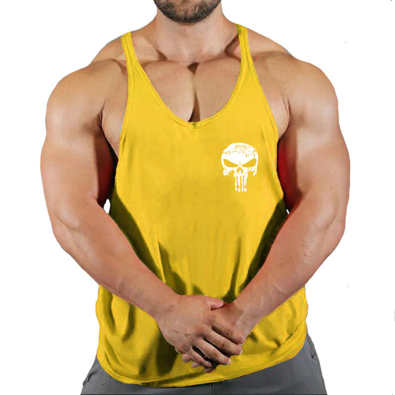 Men's loose sleeveless fitness vest by eprolo, sporty training camisole with breathable fabric and athletic fit for workouts.
