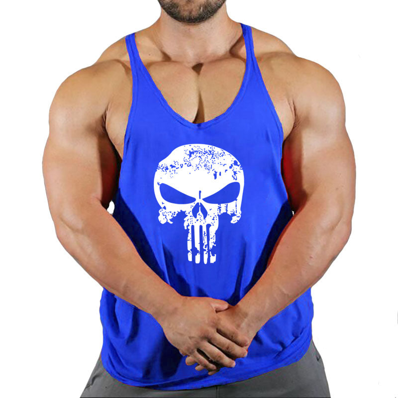 Men's loose fit fitness vest by eprolo, sleeveless sports T-shirt with a breathable design for training and active wear.