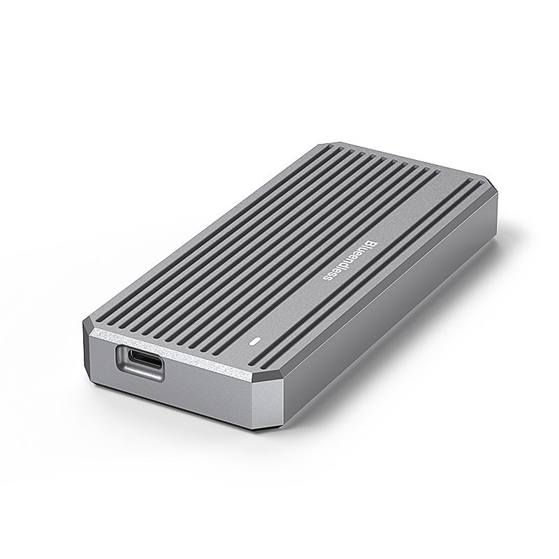 Eprolo USB4 M.2 NVMe SSD enclosure with RGB lighting, Thunderbolt 4 port, portable external solid-state drive case.