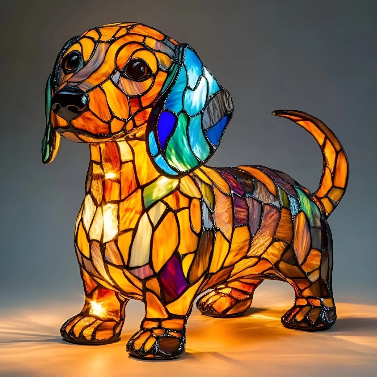 Dachshund Lamp - Bigfoot Lamp Resin Statue LED Decorative Light - American Smart