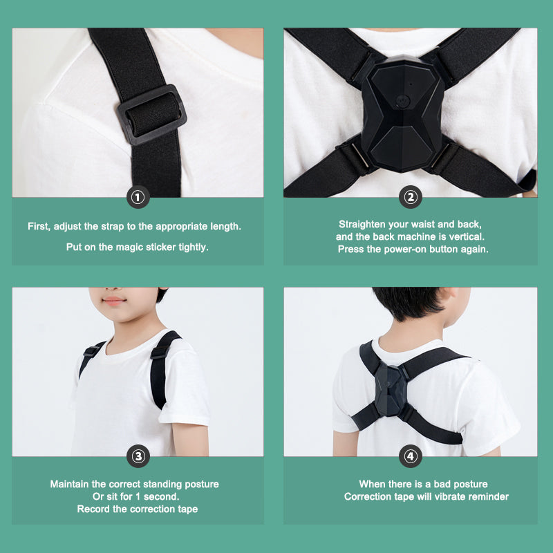 Correction Belt Intelligent Vibration Seating Corrector Adult and Child Humpback Correction Belt Male and Female Available Shape - American Smart