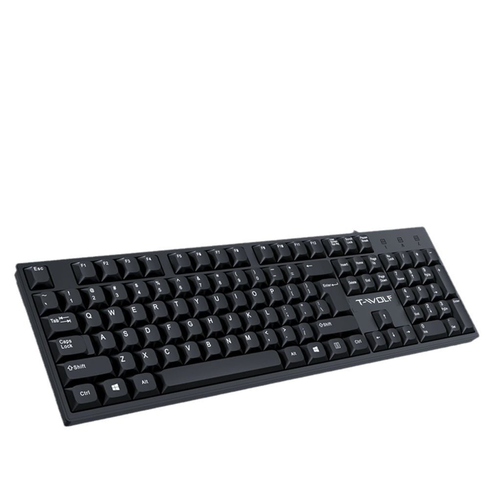 Eprolo Lei Lang T15 wired USB keyboard for laptop, ideal for office, home, and business use with standard keys and compact design.