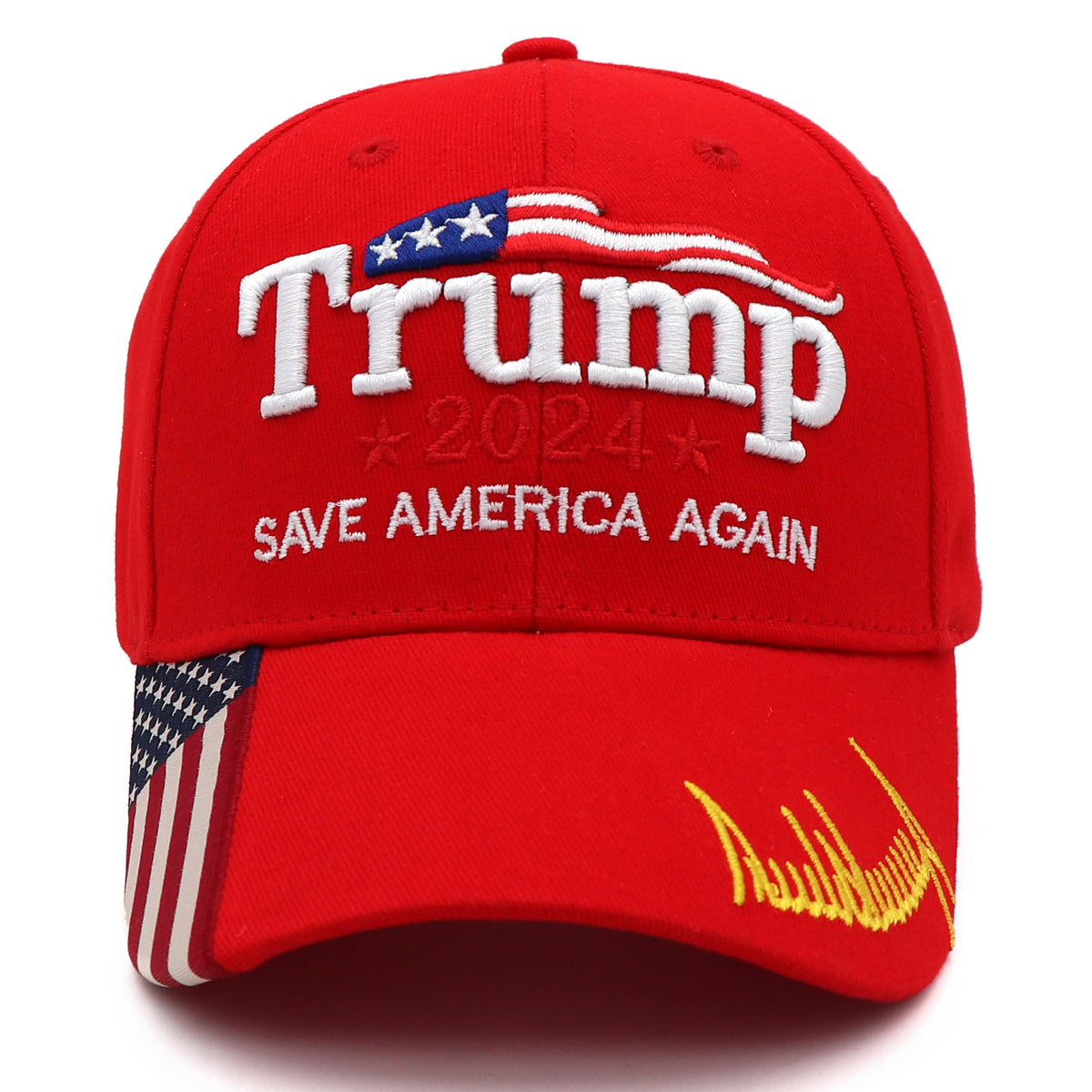 American advertising hats men's and women's baseball caps cotton embroidered hats Trump hats - American Smart