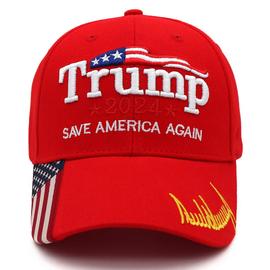 American advertising hats men's and women's baseball caps cotton embroidered hats Trump hats - American Smart